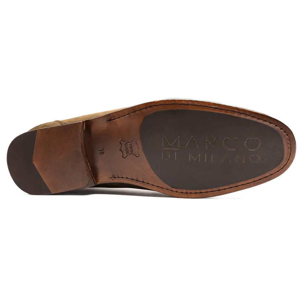 Marco Di Milano Cassarano Crazy Olive Genuine Calf Loafers