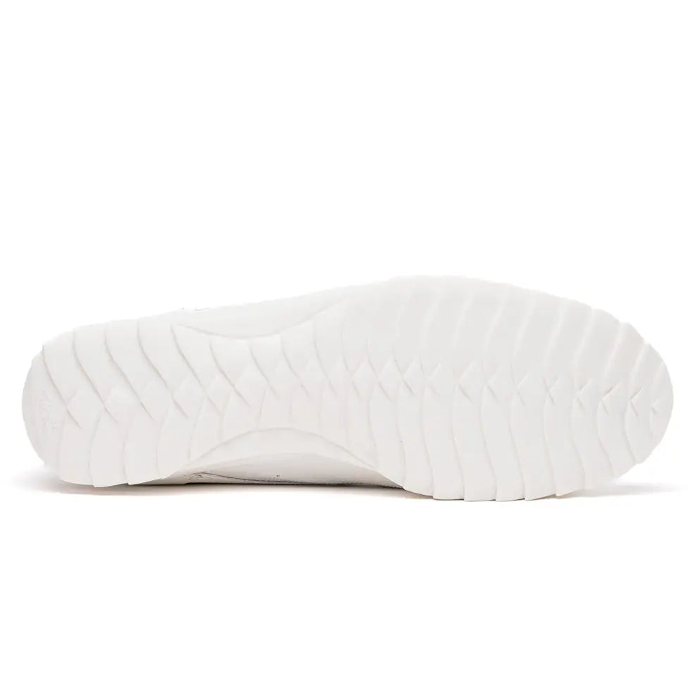 Marco Di Milano Crater White Genuine Caiman Crocodile/Lizard Sneakers