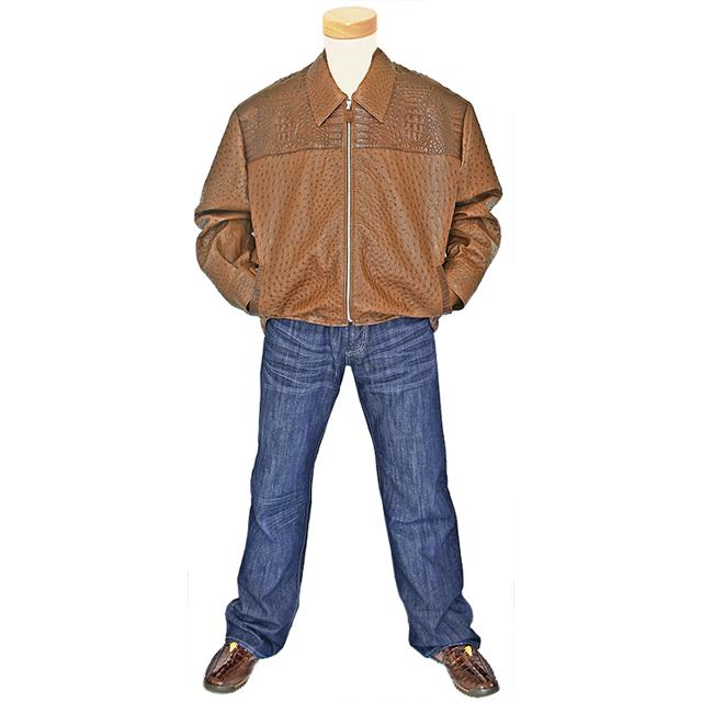 Jakewood 2200 Genuine Hornback Alligator/Ostrich Hide Jacket