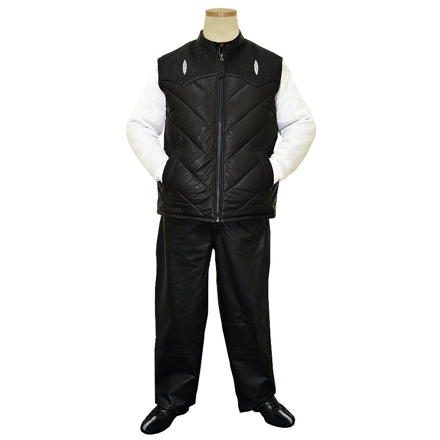 Jakewood 910A Genuine Stingray/Leather Vest