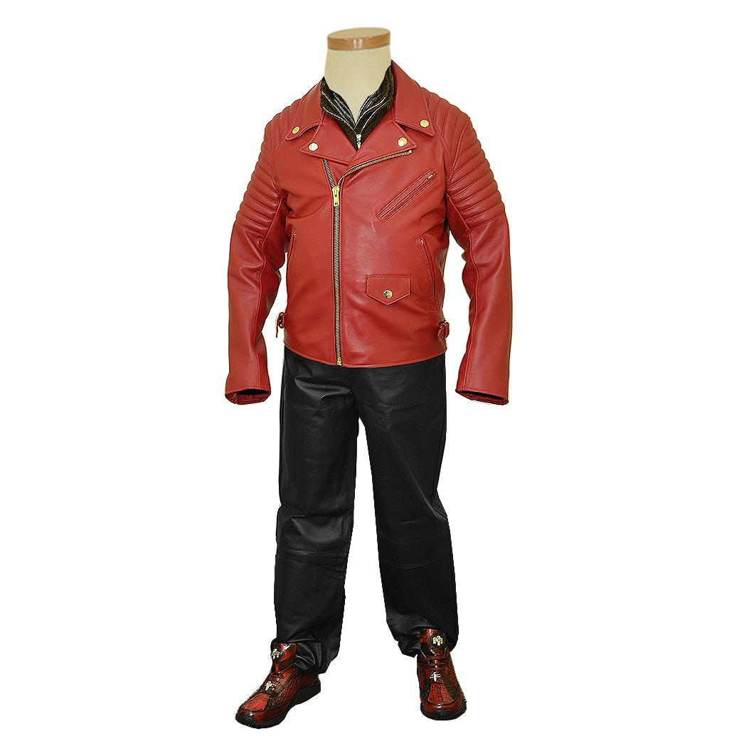 Jakewood 3012 Motorcycle Genuine Leather Jacket