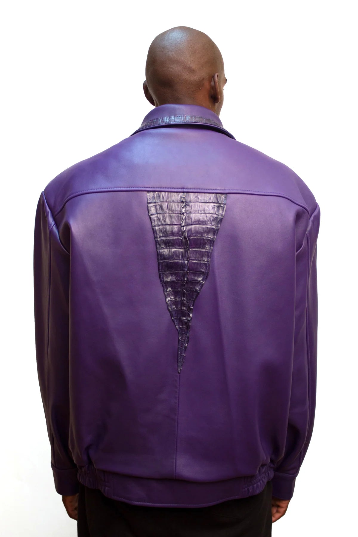 Jakewood Purple Genuine Alligator/Lambskin Jacket