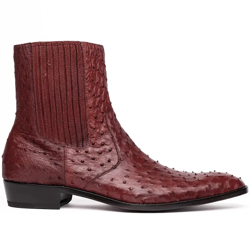 Marco Di Milano Giorgio Wine Genuine Ostrich Boots
