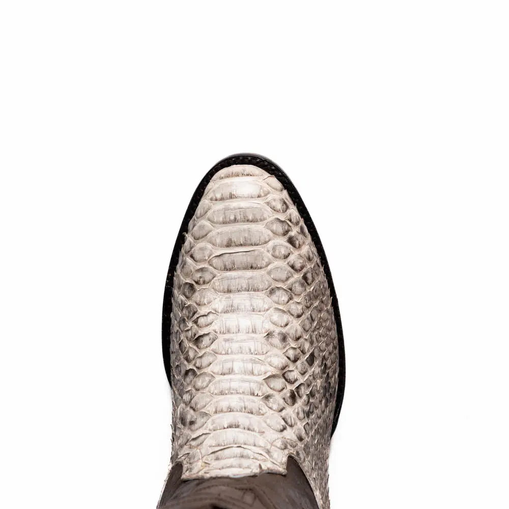 Marco Di Milano Kansas Natural Genuine Python Cowboy Boots
