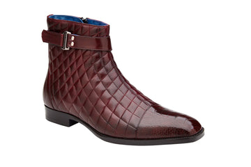 Belvedere Libero Genuine Ostrich / Quilted Italian Calf Boots