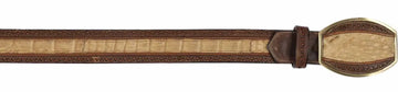 Los Altos C24UG8251 Honey Genuine Caiman Belly Belt
