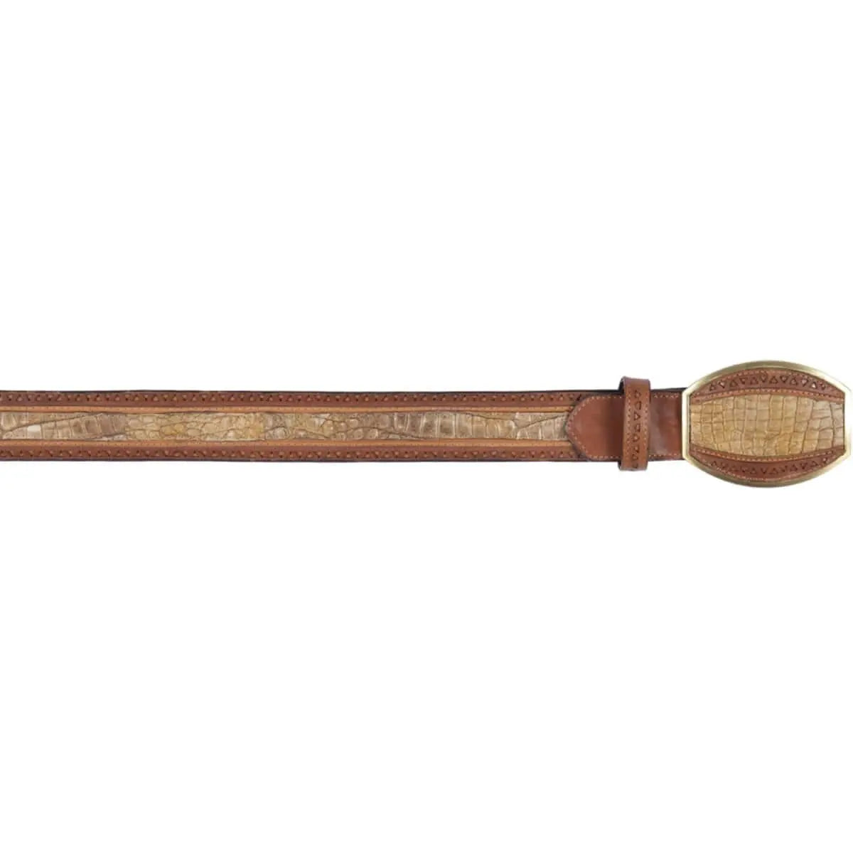 Los Altos C24U8239 Sahara Stone Genuine Caiman Belly Belt