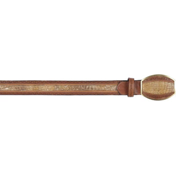 Los Altos C24U8239 Sahara Stone Genuine Caiman Belly Belt