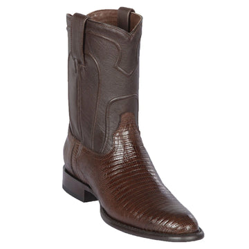 Los Altos 690707 Men's Brown Genuine Teju Roper Toe Cowboy Boots