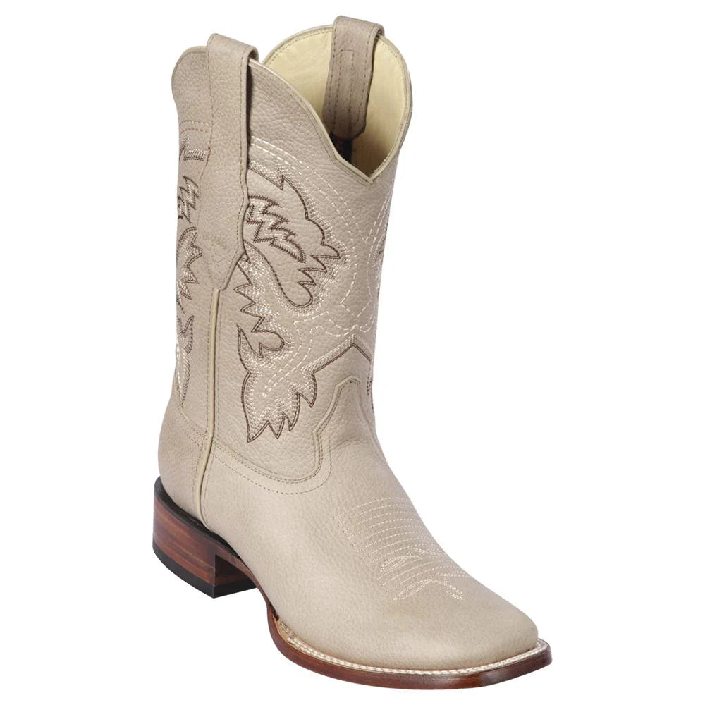 Los Altos 8222709 Men's Pomex Genuine Grisly Wide Square Toe Cowboy Boots