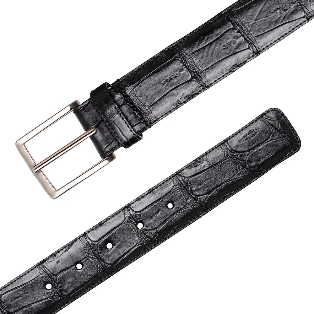 Mezlan AO11523 Classic Crocodile Black Belt