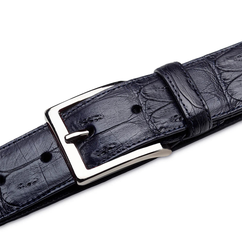 Mezlan AO11523 Classic Crocodile Blue Belt