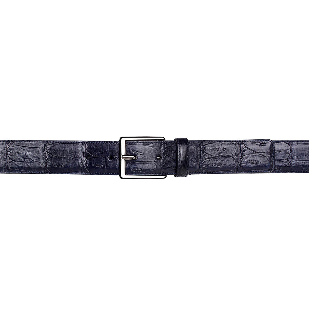 Mezlan AO11523 Classic Crocodile Blue Belt