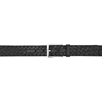 Mezlan AO11528 Black Woven Calfskin Belt