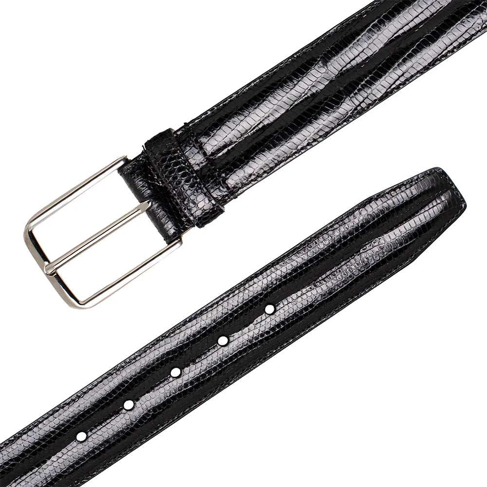 Mezlan AO11530 Classic Lizard Black Belt