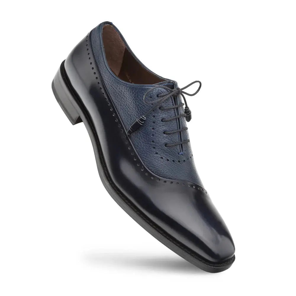 Mezlan Postdam 16409 Blue Genuine Oxfords