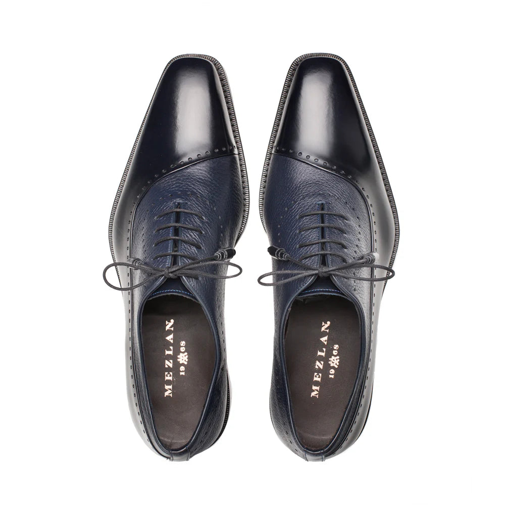 Mezlan Postdam 16409 Blue Oxfords