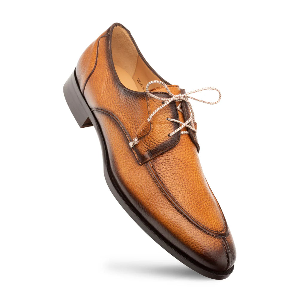 Mezlan Fratello 20937 Cognac Split-Toe Deer Laceups Oxfords