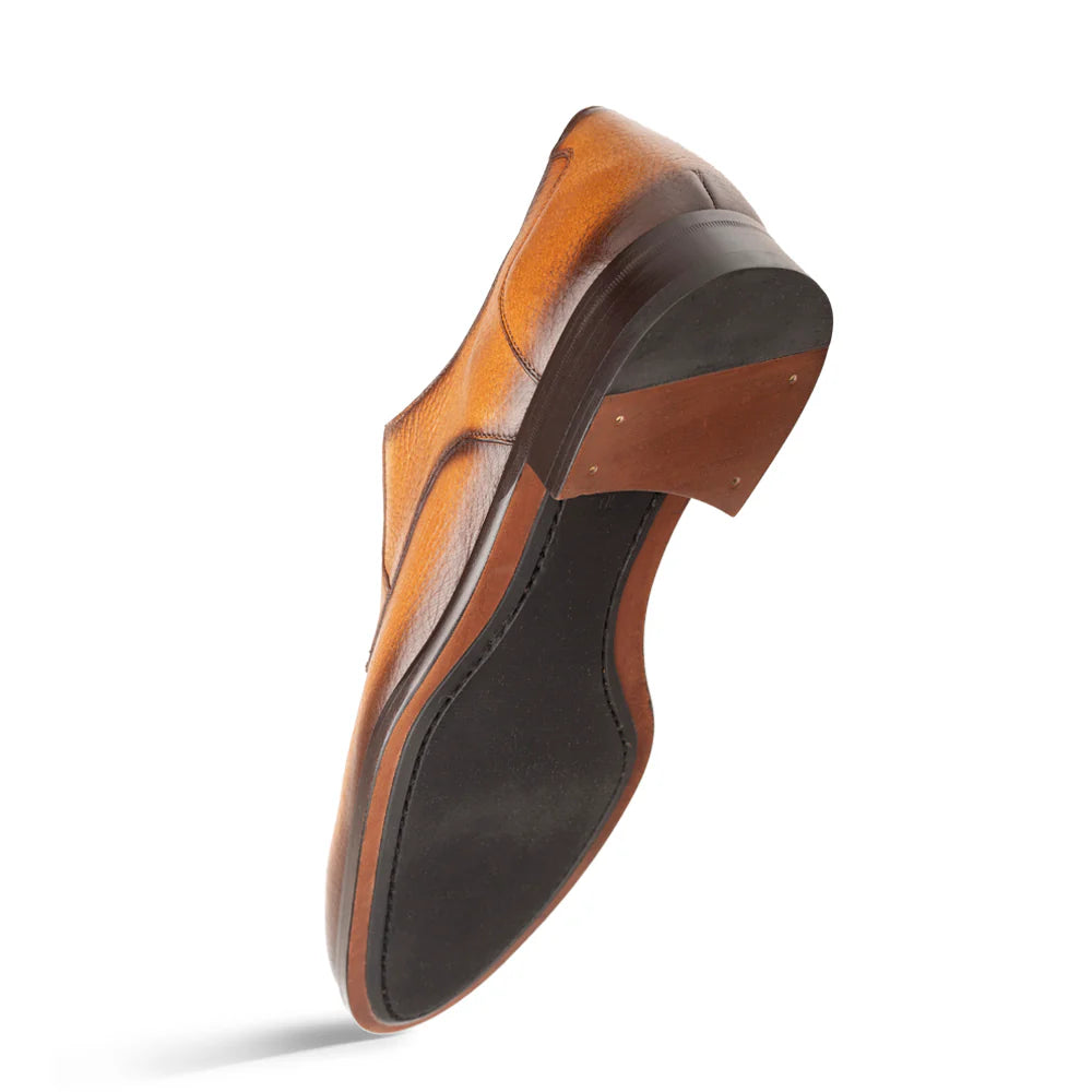 Mezlan Fratello 20937 Cognac Split-Toe Deer Laceups Oxfords