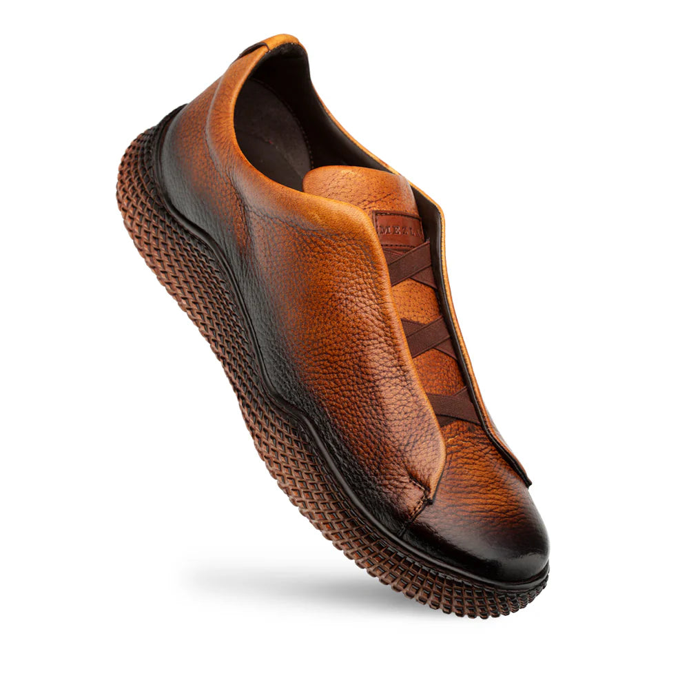 Mezlan Calcio 20947 Cognac Deer Slip On Sneakers