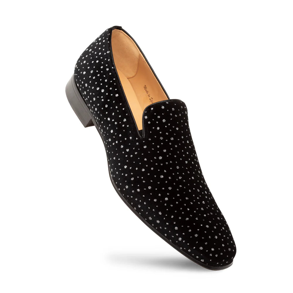 Mezlan Sera 20959 Black Cosmo Velvet Slip On Loafers