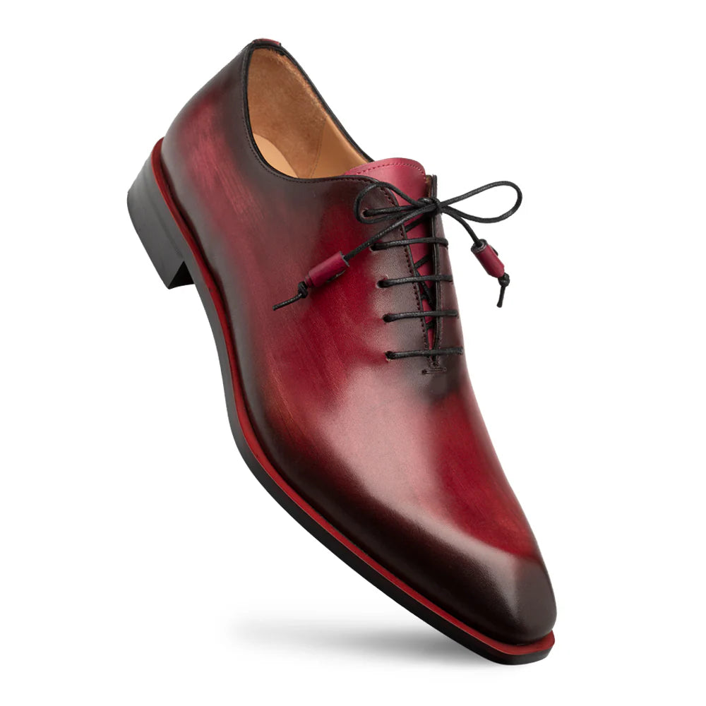 Mezlan Dietro 21068 Burgundy Whole Cut Oxfords