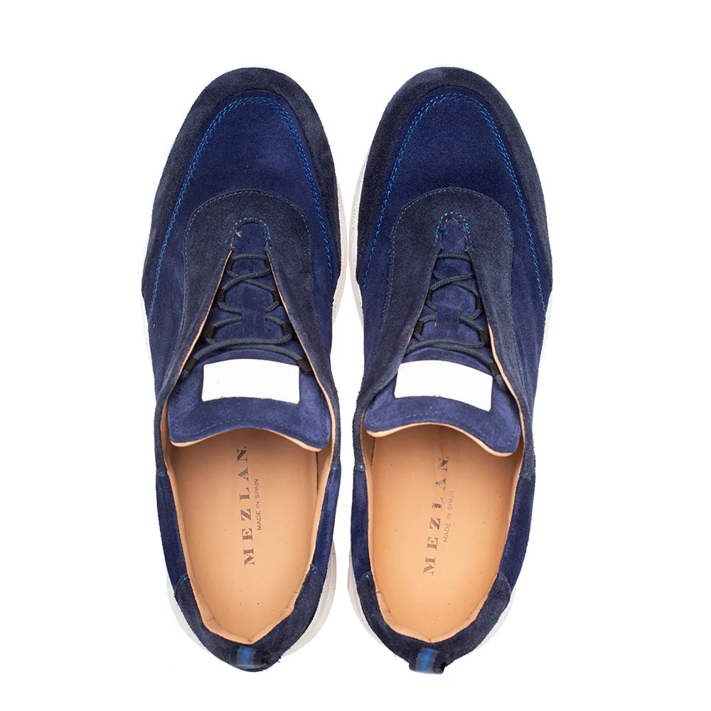 Mezlan Alcoy 21118 Blue Suede Sneakers