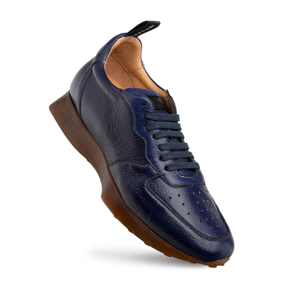 Mezlan Gerardo 21135 Blue Deerskin Sneakers