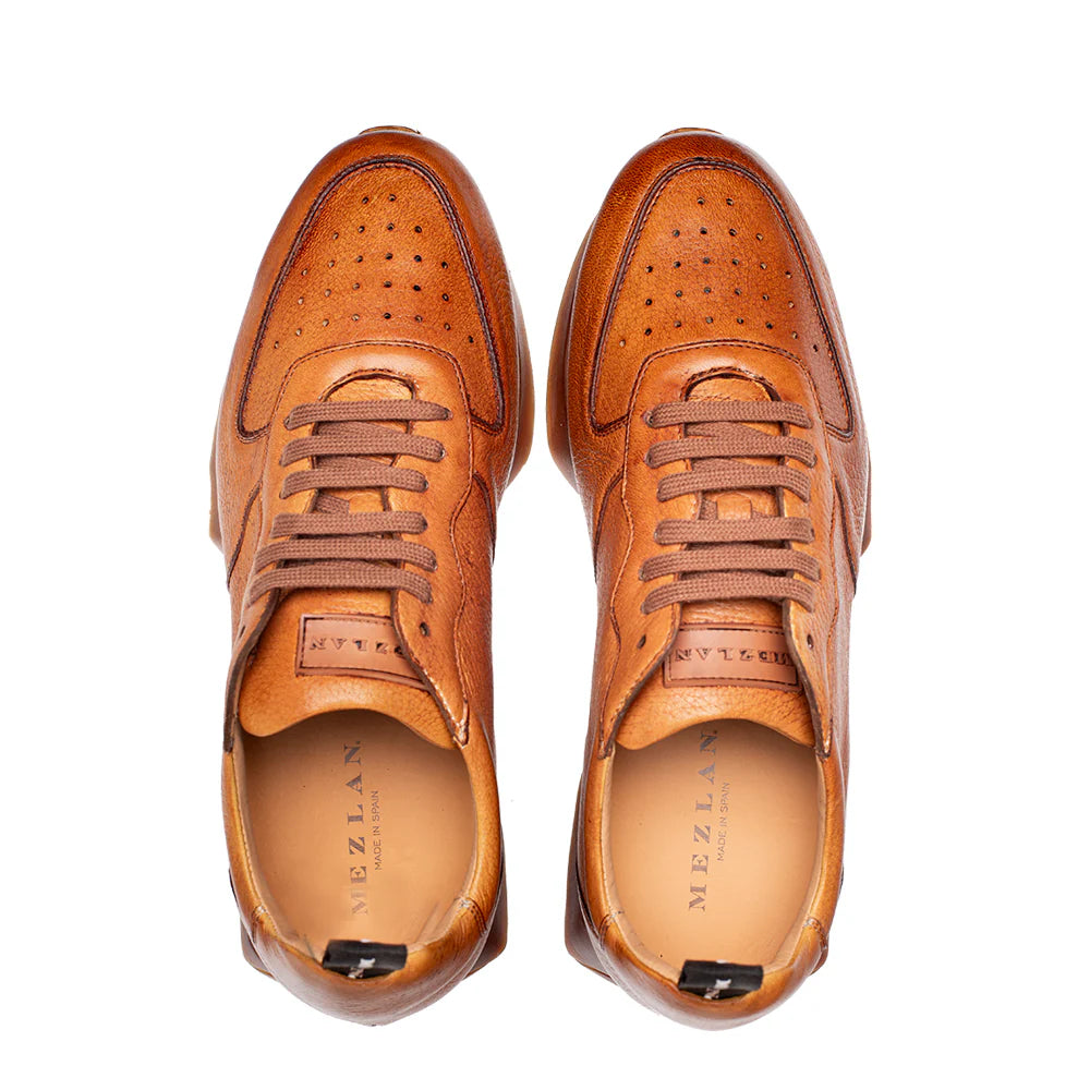 Mezlan Gerardo 21135 Cognac Deerskin Sneakers