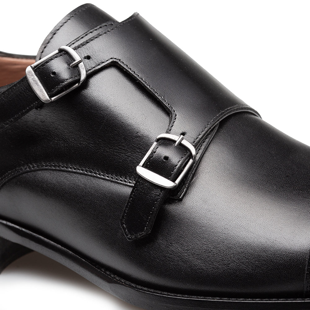 Mezlan Actore 21151 Black Double Monk Straps