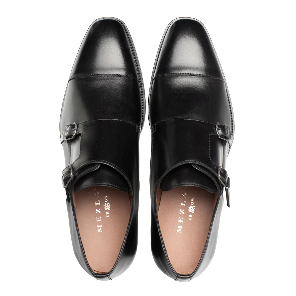 Mezlan Actore 21151 Black Double Monk Straps