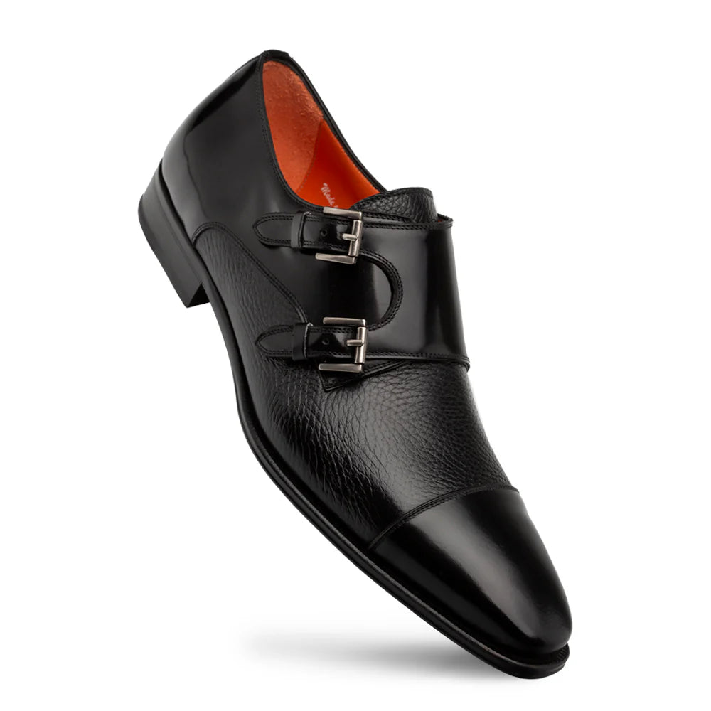 Mezlan Cantera 21189 Black Double Monk Straps