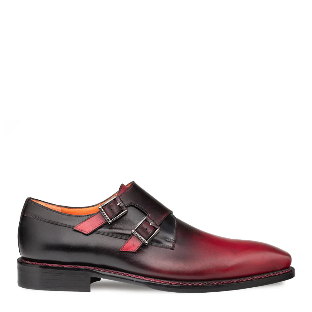 Mezlan Pintor 21244 Burgundy/Multi Multi-Tone Double Monk Straps