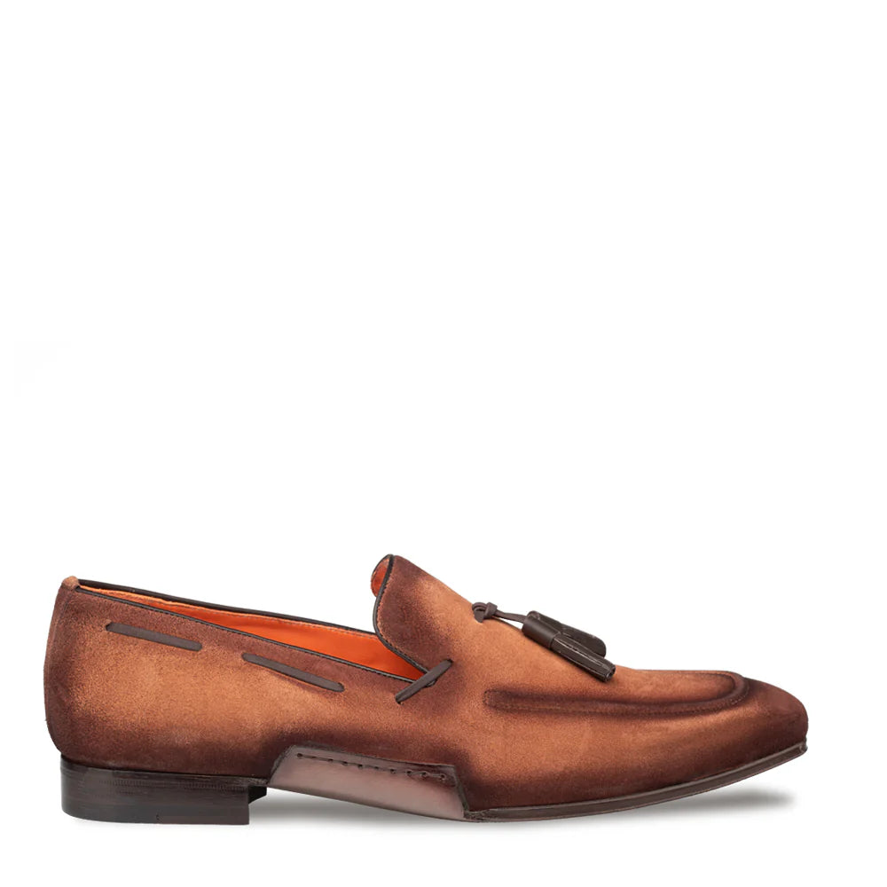 Mezlan Pavese 21310 Sport Suede Tassled Slip On Loafers