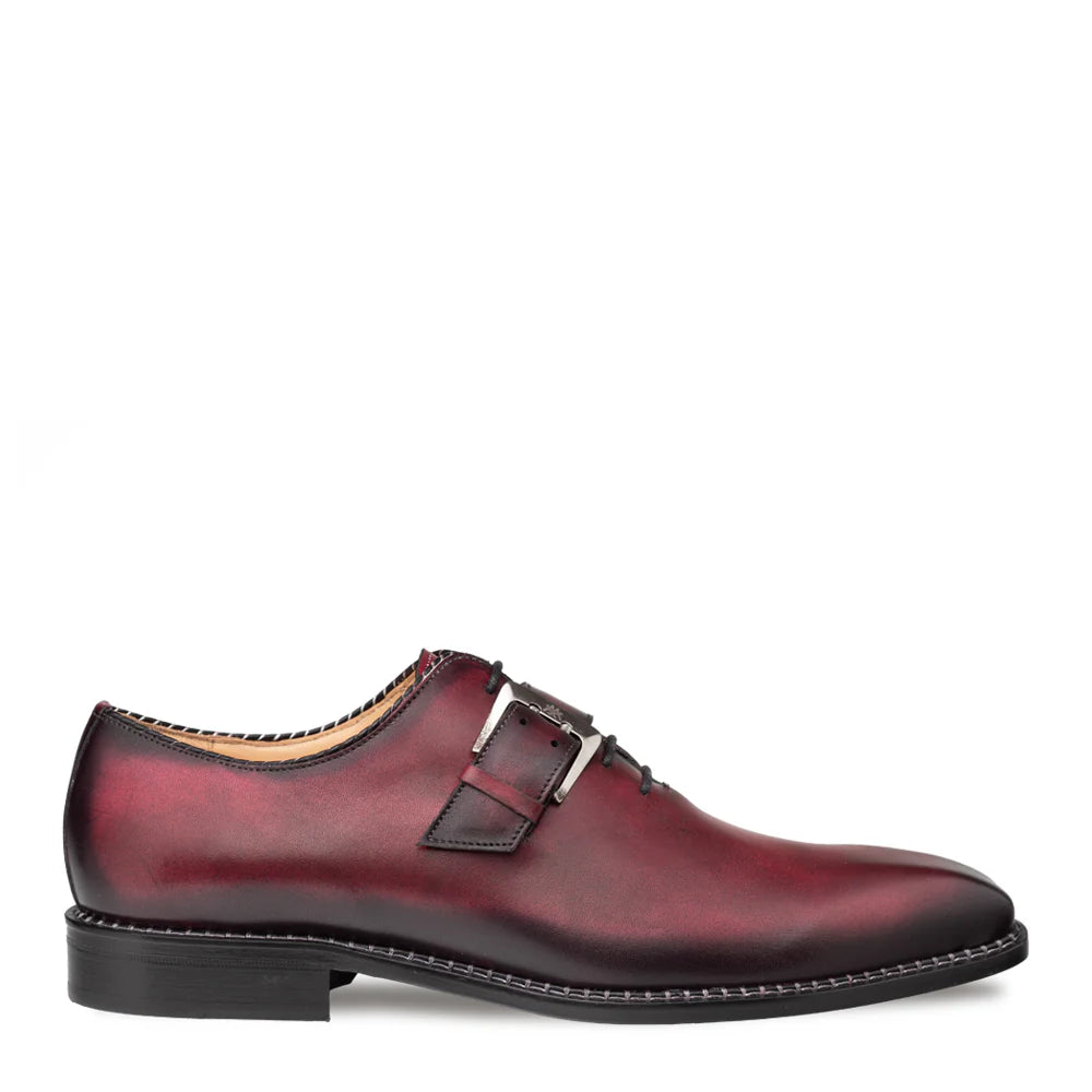 Mezlan Machado 21317 Burgundy Oxford Monk Straps