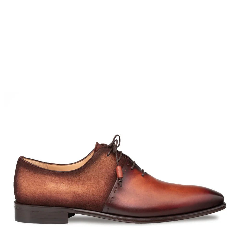 Mezlan Colomer 21342 Cognac Rust/Sport Calf/Suede Oxfords