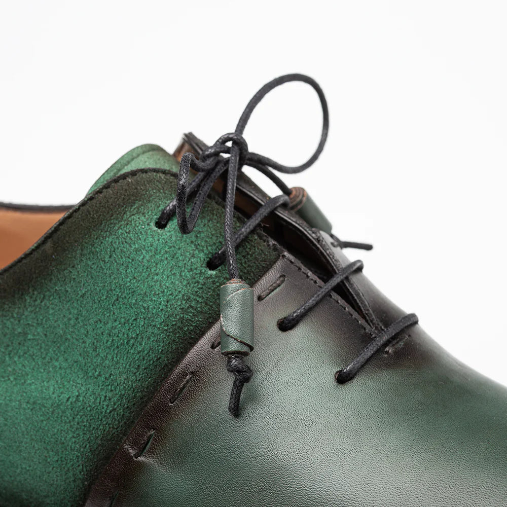 Mezlan Colomer 21342 Forest/Green Calf/Suede Oxfords