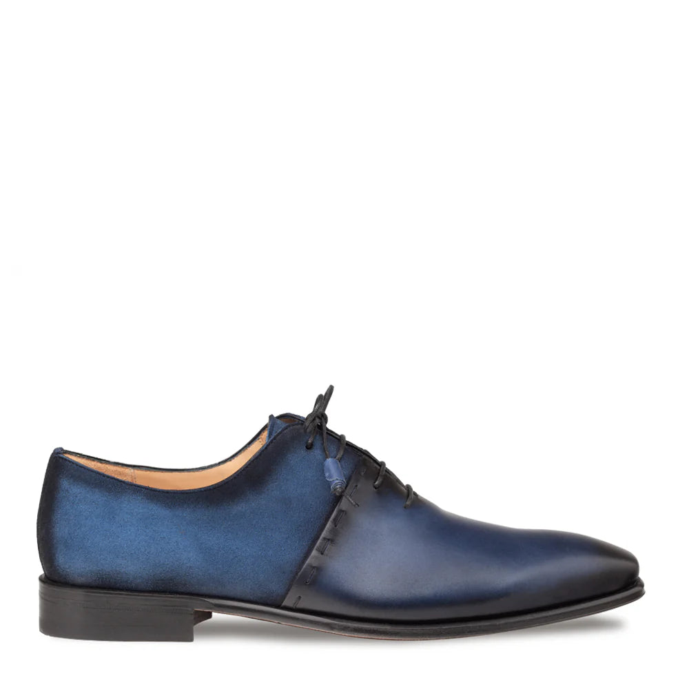 Mezlan Colomer 21342 Navy/Cobalt Calf/Suede Oxfords