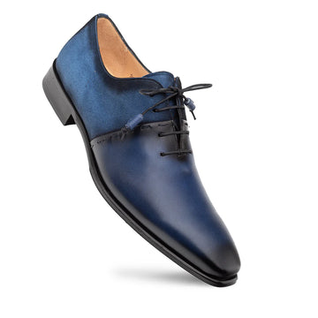 Mezlan Colomer 21342 Navy/Cobalt Calf/Suede Oxfords