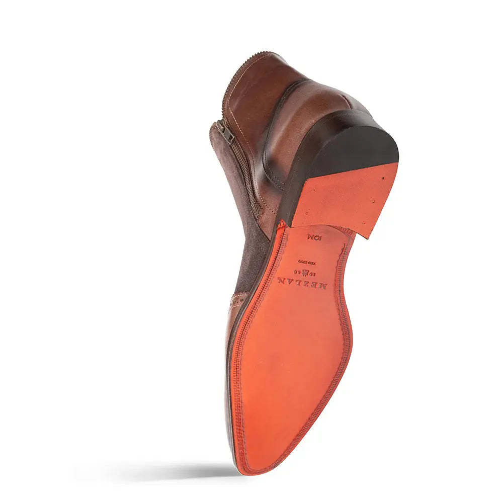 Mezlan Camiller 21343 Brown Calf/Suede Zip Boots