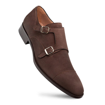 Mezlan Actore II 21356 Chestnut Suede Double Monk Straps