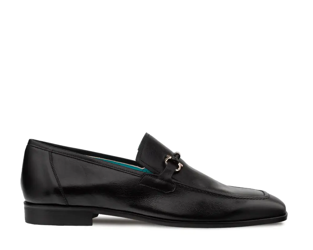 Mezlan Rios 21505 Black Genuine Leather Flex Ornament Loafers