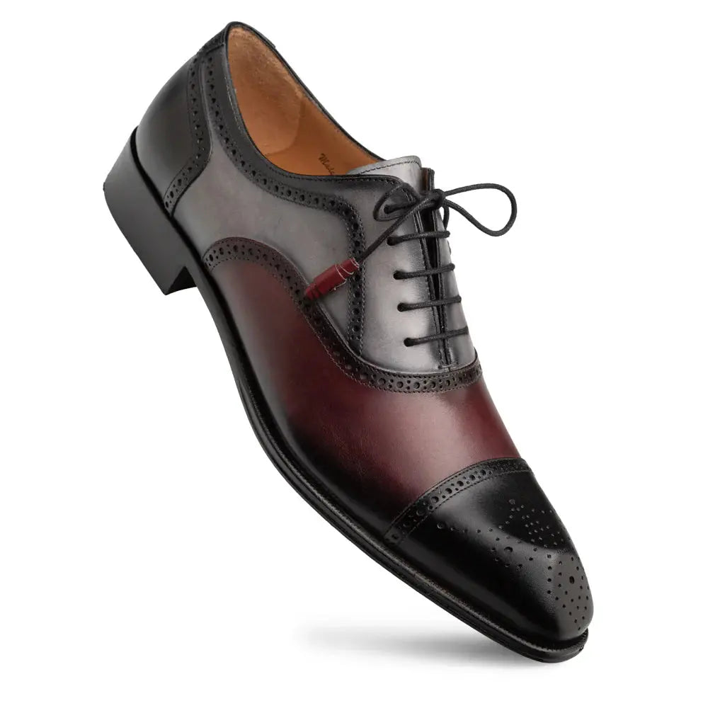 Mezlan Galante 21693 Black Multi Genuine Calfskin Oxfords