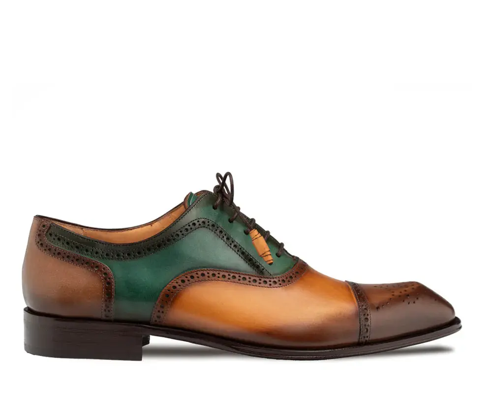 Mezlan Galante 21693 Brown Multi Genuine Calfskin Oxfords