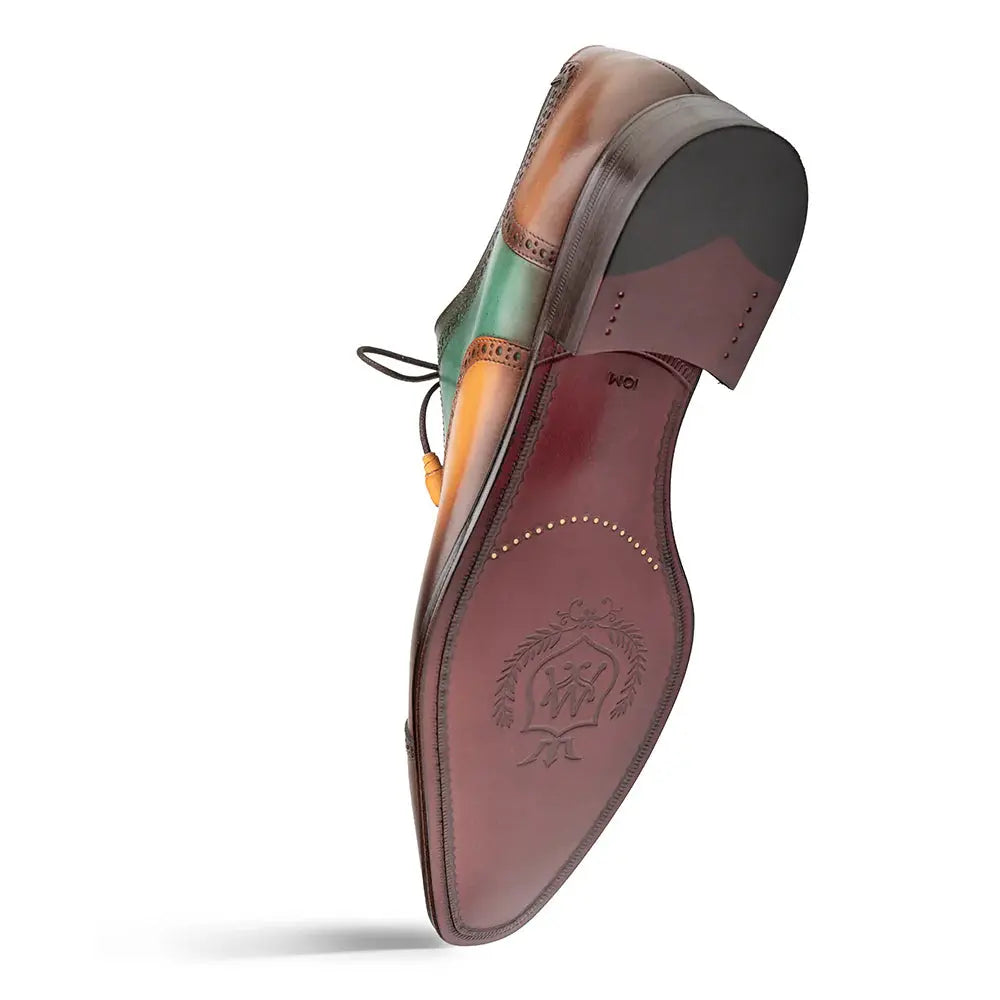 Mezlan Galante 21693 Brown Multi Genuine Calfskin Oxfords