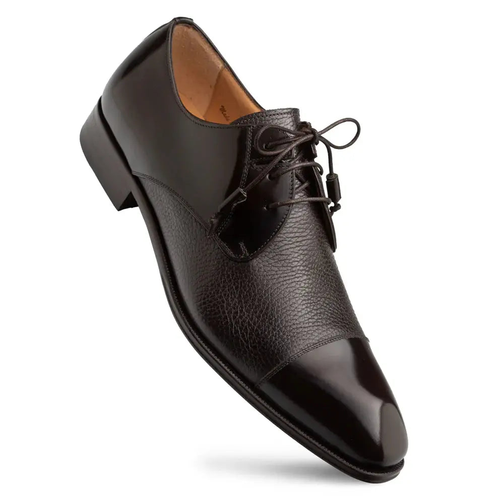 Mezlan Capello 21744 Brown Genuine Leather Hi-Shine/Calf Oxfords