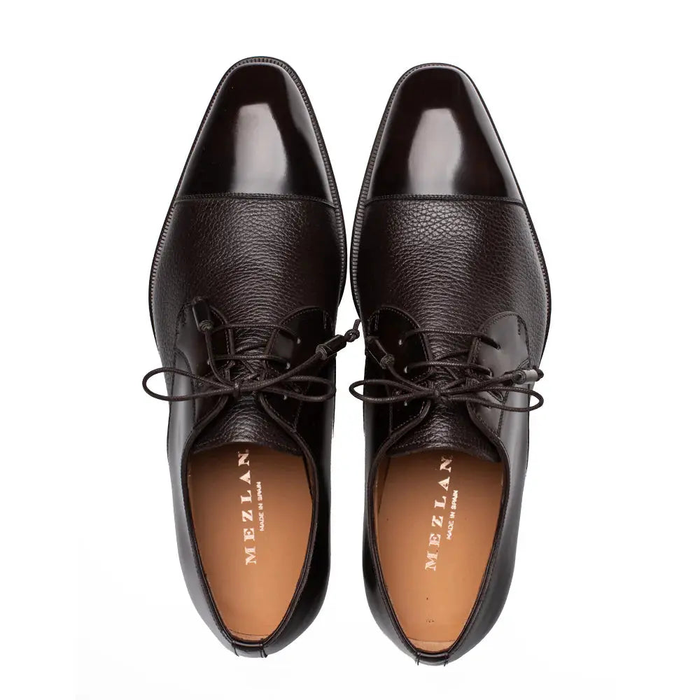 Mezlan Capello 21744 Brown Genuine Leather Hi-Shine/Calf Oxfords