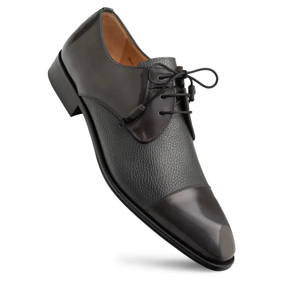 Mezlan Capello 21744 Grey Genuine Leather Hi-Shine/Calf Oxfords