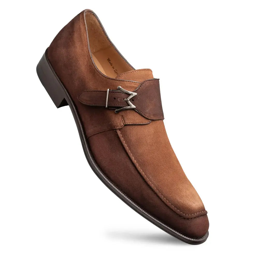 Mezlan Diesel 21745 Sport Genuine Leather Suede Monk Strap Shoes