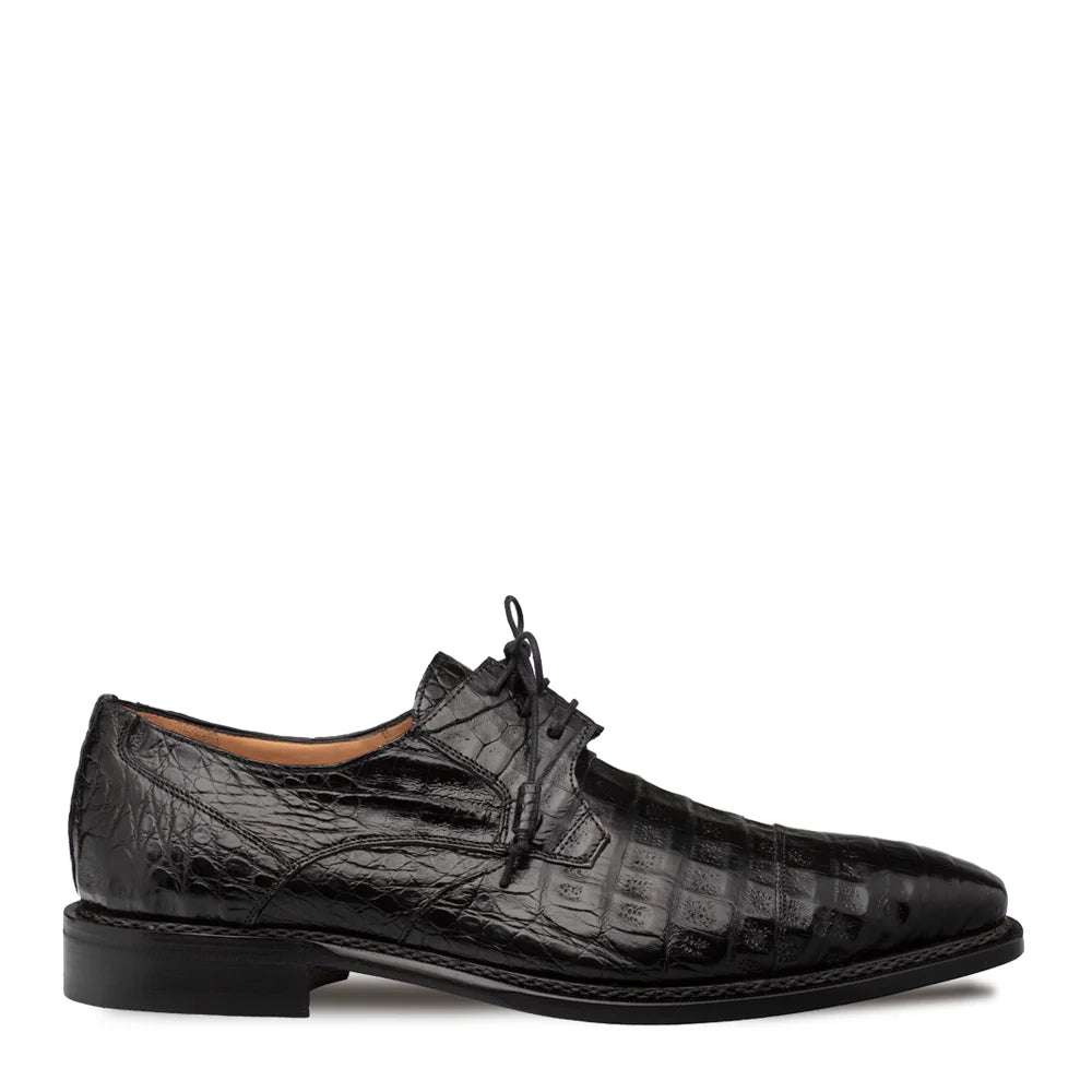 Mezlan Giovane 50032-F Black Crocodile Derby Oxfords